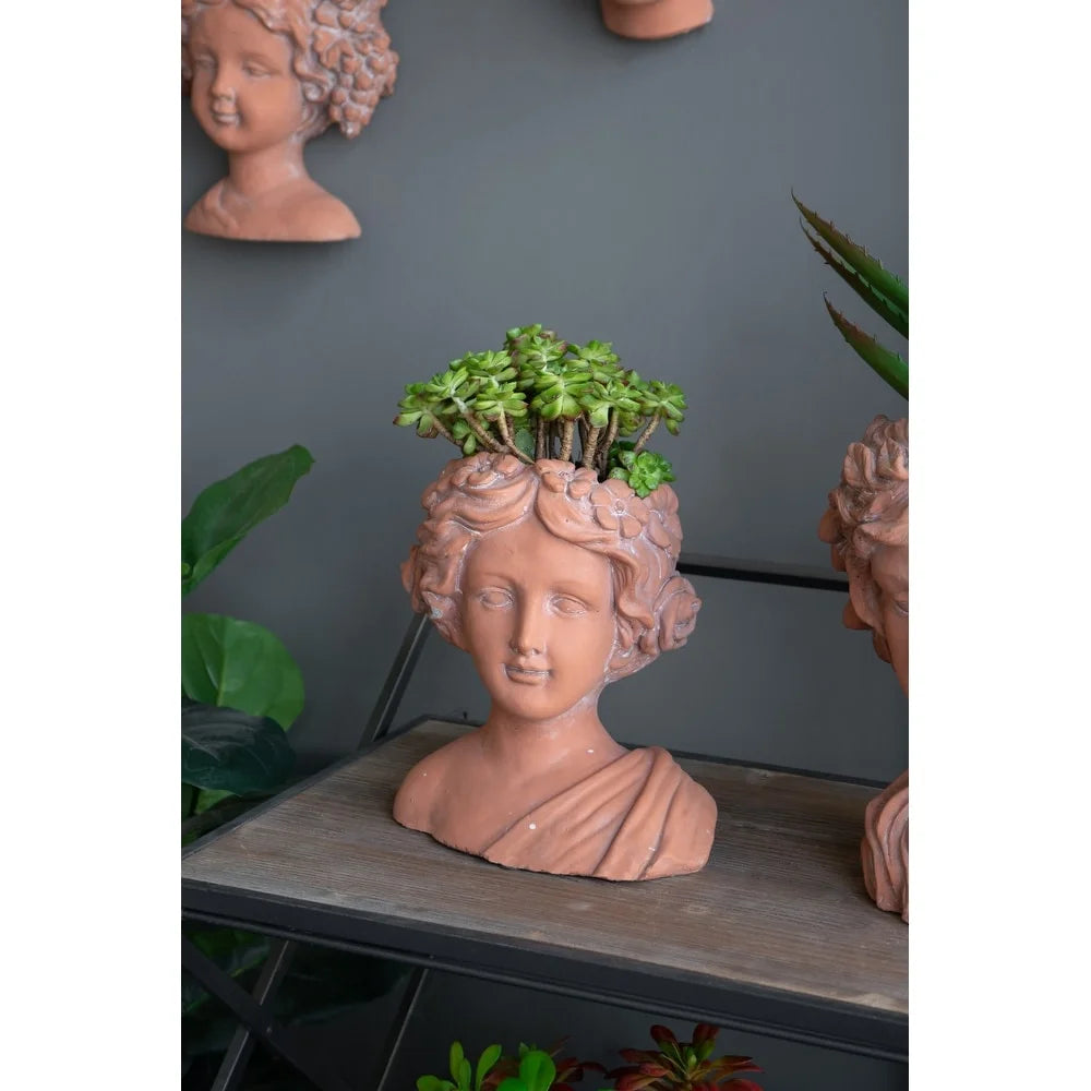 Indoor Outdoor Home Garden Decor Indoor Outdoor Home Garden Decor 9.10"L * 5.50"W * 9.40"H - Brown4