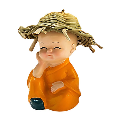 4Pc Garden Decor Statue,Garden Statues,Garden Ornaments for outside Garden,Garden Decorations Outdoor Clearance Resin