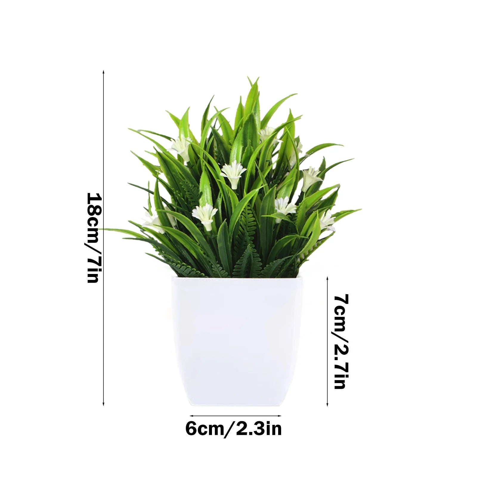 School Decorative Accents Small Fake Plants Faux Indoor with Flowers for Home Bathroom Kitchen Office Desk Decor