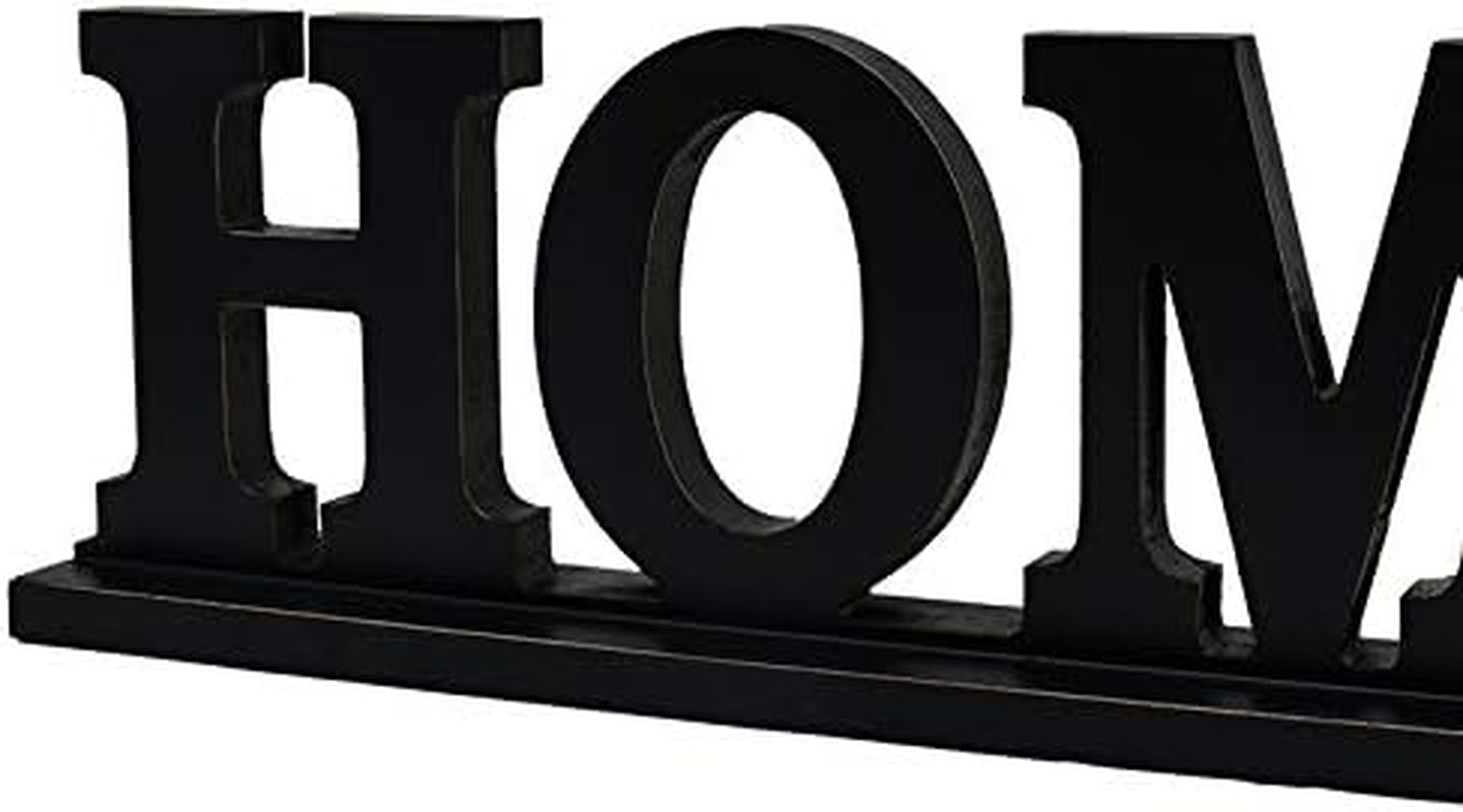 Wood Home Letter Sign Free Standing Cutout Home Word Decorative Home Table Sign for Home Decor