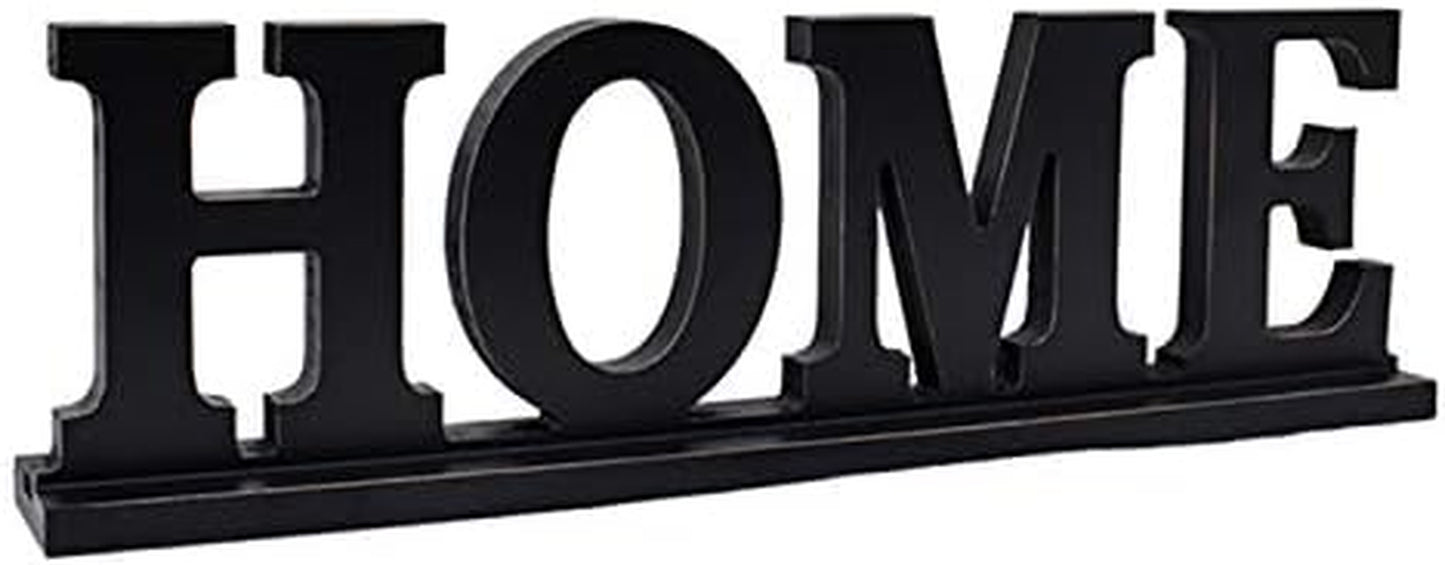 Wood Home Letter Sign Free Standing Cutout Home Word Decorative Home Table Sign for Home Decor